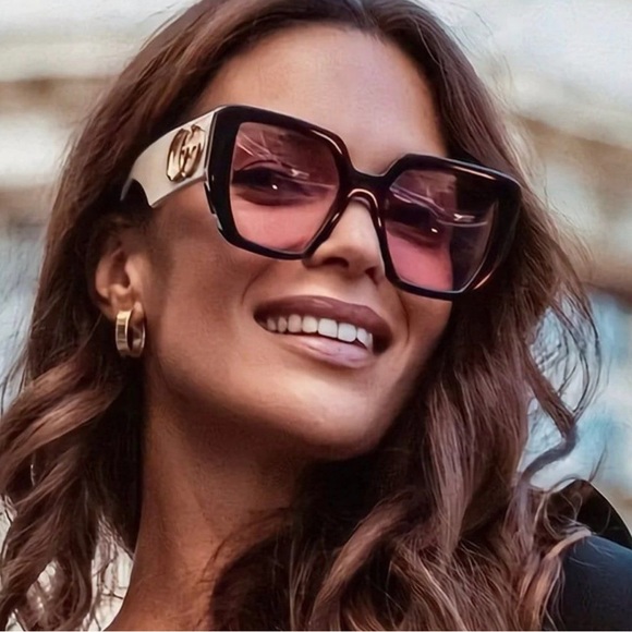 NEW GUCCI GG0956S 002 BLACK PINK WOMEN’S SUNGLASSES GUCCI NEW COLLECTION - Picture 7 of 16